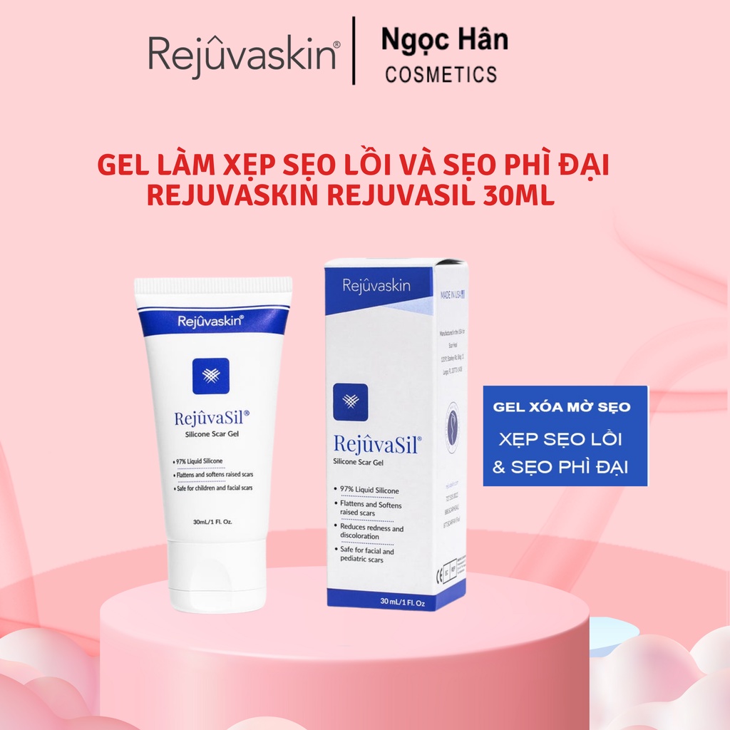 Gel Xóa Sẹo Lồi, sẹo Phì Đại REJUVASKIN Scar Rejuvasil 30ml - ngochan cosmetics