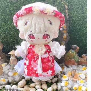 Outfit doll:áo dài Tết (20cm,20cm body ú )