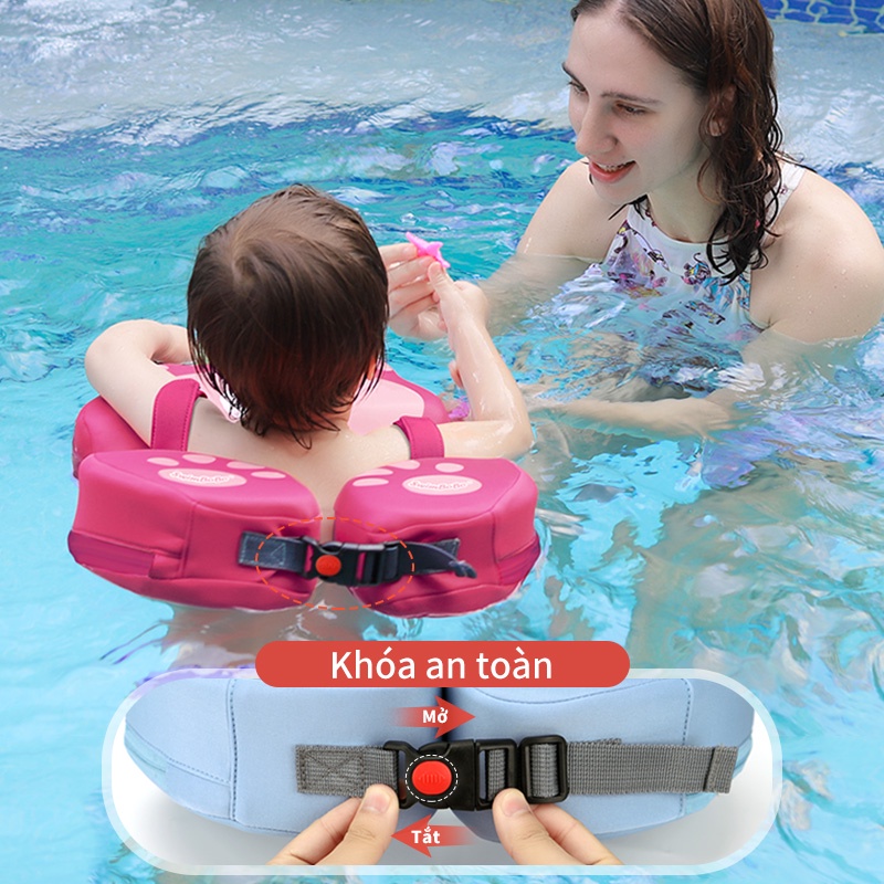 Phao Bơi Hình Gấu Dễ Thương Cho Bé 1-4 Tuổi