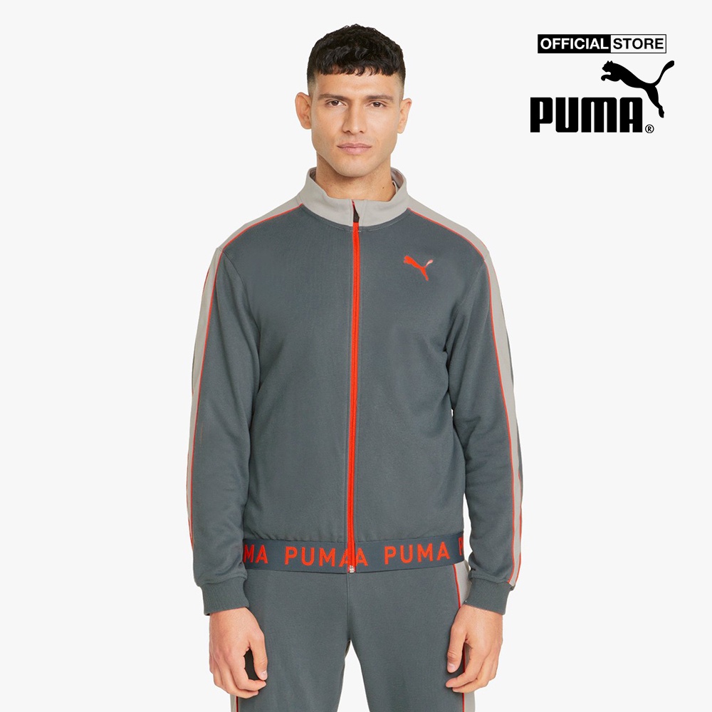 PUMA - Áo khoác thể thao nam cổ cao Full Zip Training 521544-42
