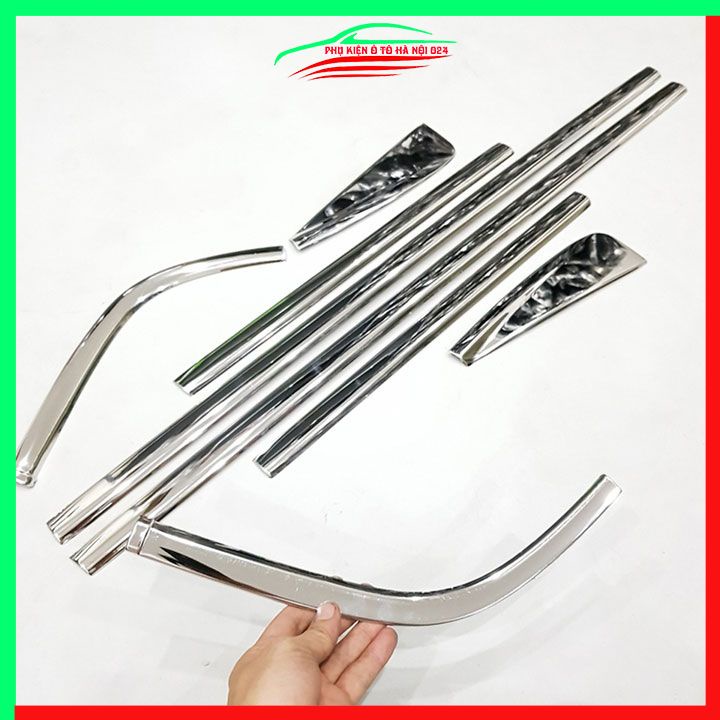 Bộ nẹp viền chân kính inox Mazda BT50 bt-50 2022-2024