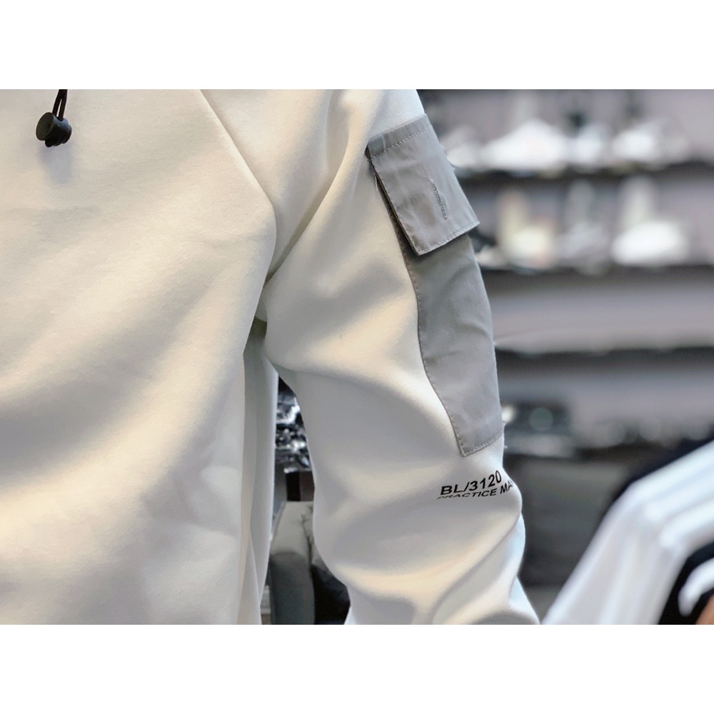 Áo Thun Cotton Cổ Cao Một Mảnh Có Mũ Trùm Đầu Phong Cách Thời Trang Đơn Giản Hàng Mới Phù Hợp Với Mùa Thu Và Mùa Đông Áo Khoác Chui Đầu Có Mũ Trùm Thời Trang