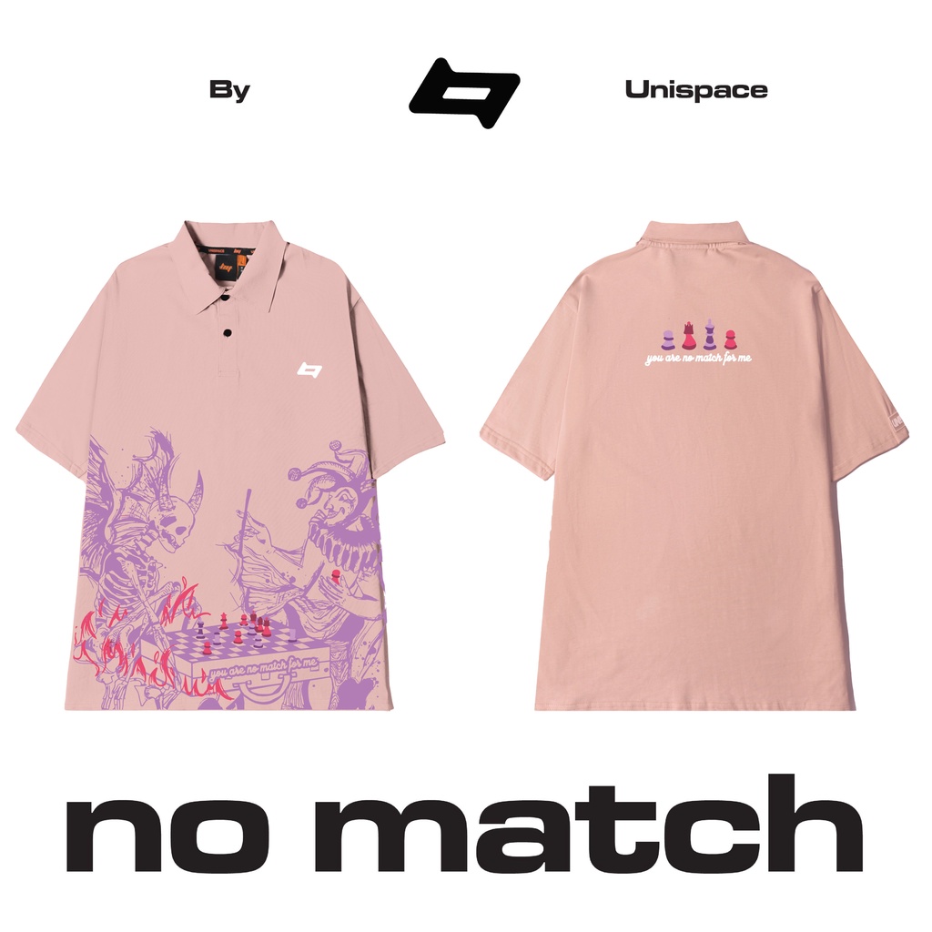 Áo polo local brand By Unispace tay lỡ form rộng unisex nam nữ cotton No Match