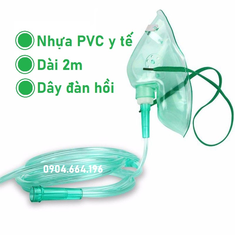 Mặt nạ thở cho bình oxy mini cầm tay và máy thở nhỏ