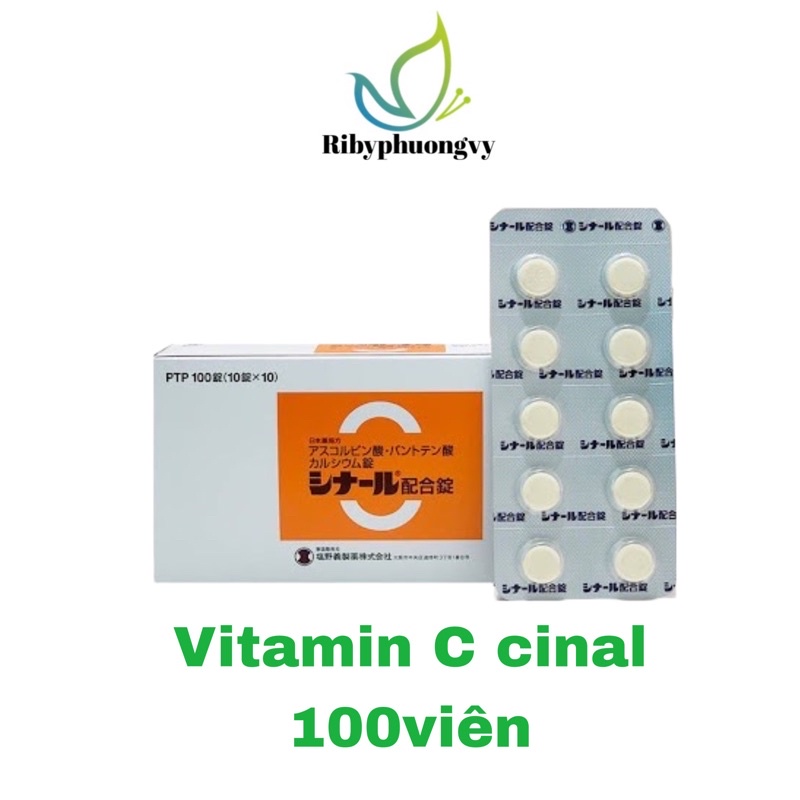 Viên uống Cinal C vitamin C Nhật Bản 100 viên - trắng da mờ thâm