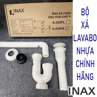 Bộ xi phông chậu rửa mặt, bộ xả lavabo Inax A-325PS co P nhựa nút xả lật inox