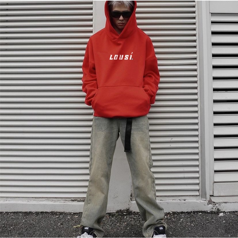 Áo hoodie LOUSI V2.0 unisex ullzang nỉ ngoại local brand - Áo khoác nỉ unisex 6 màu có form rộng XL - LOUSI.SG