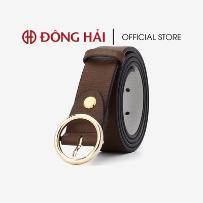 Nịt Da Nữ Đông Hải Khoá Tròn Kim Loại - PH03