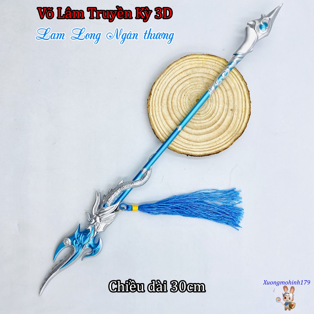 Mô hình Lam Long Ngân thương Võ Lâm Truyền Kỳ 3D JX3