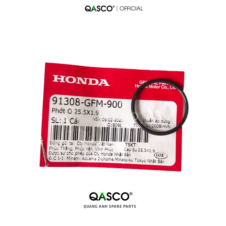 (91308GFM900)Phớt O-Ring HONDA cỡ 25.5X1.9 (829)