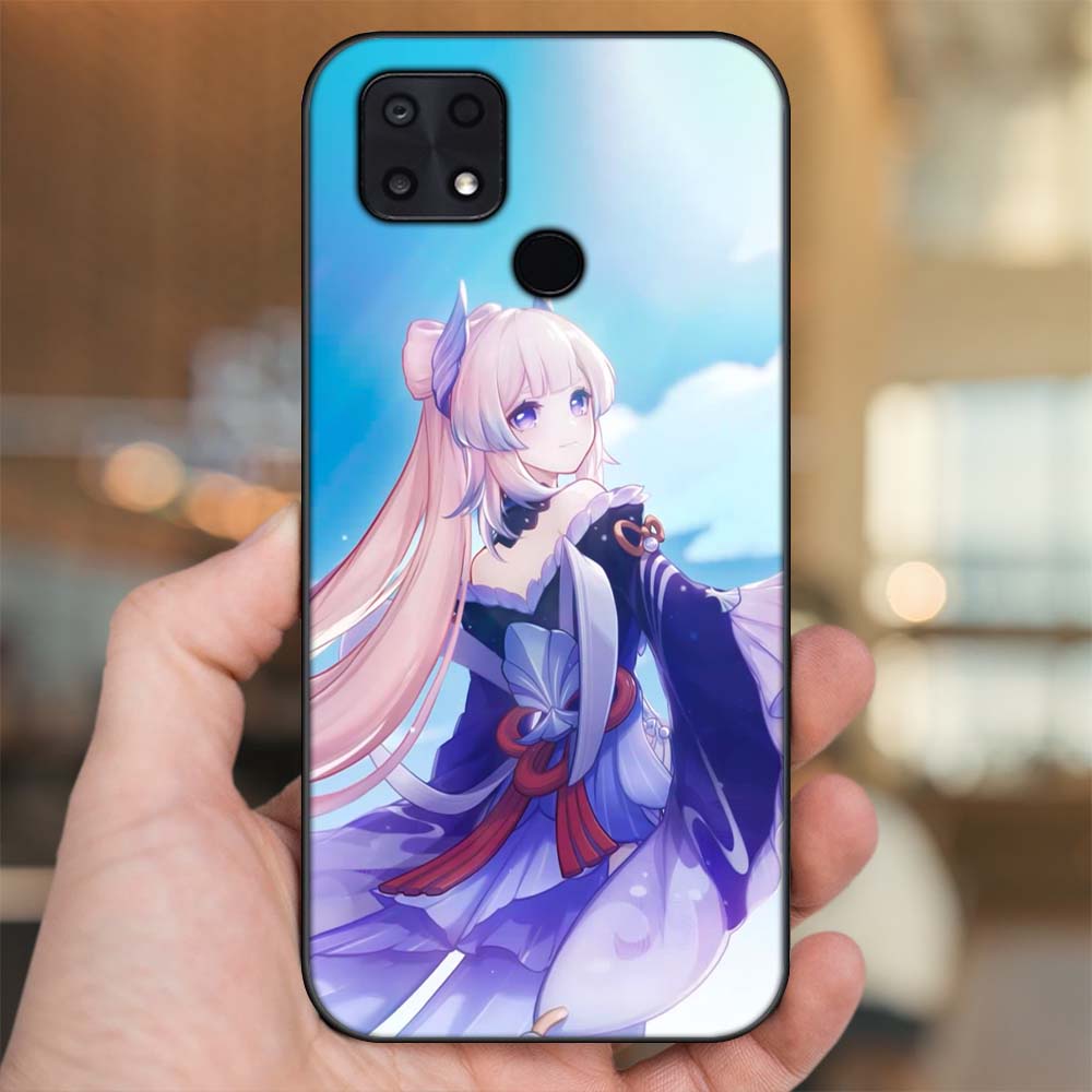 Ốp lưng Xiaomi Poco C40 viền đen in hình Sangonomiya Kokomi Genshin Impact