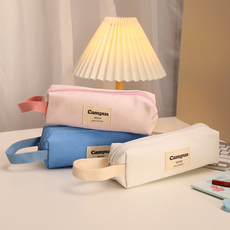 Túi Đựng Bút / Mỹ Phẩm Cỡ Lớn Màu Sắc Ngọt Ngào Tiện Dụng Cho Học Sinh