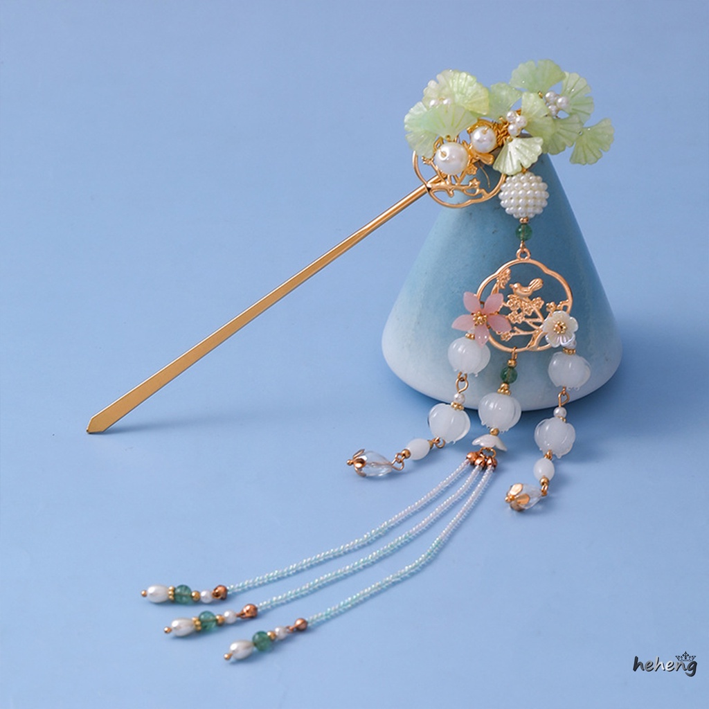 Trâm Cài Tóc Cô Dâu Tua Rua Phong Cách Cổ Điển Thanh Lịch