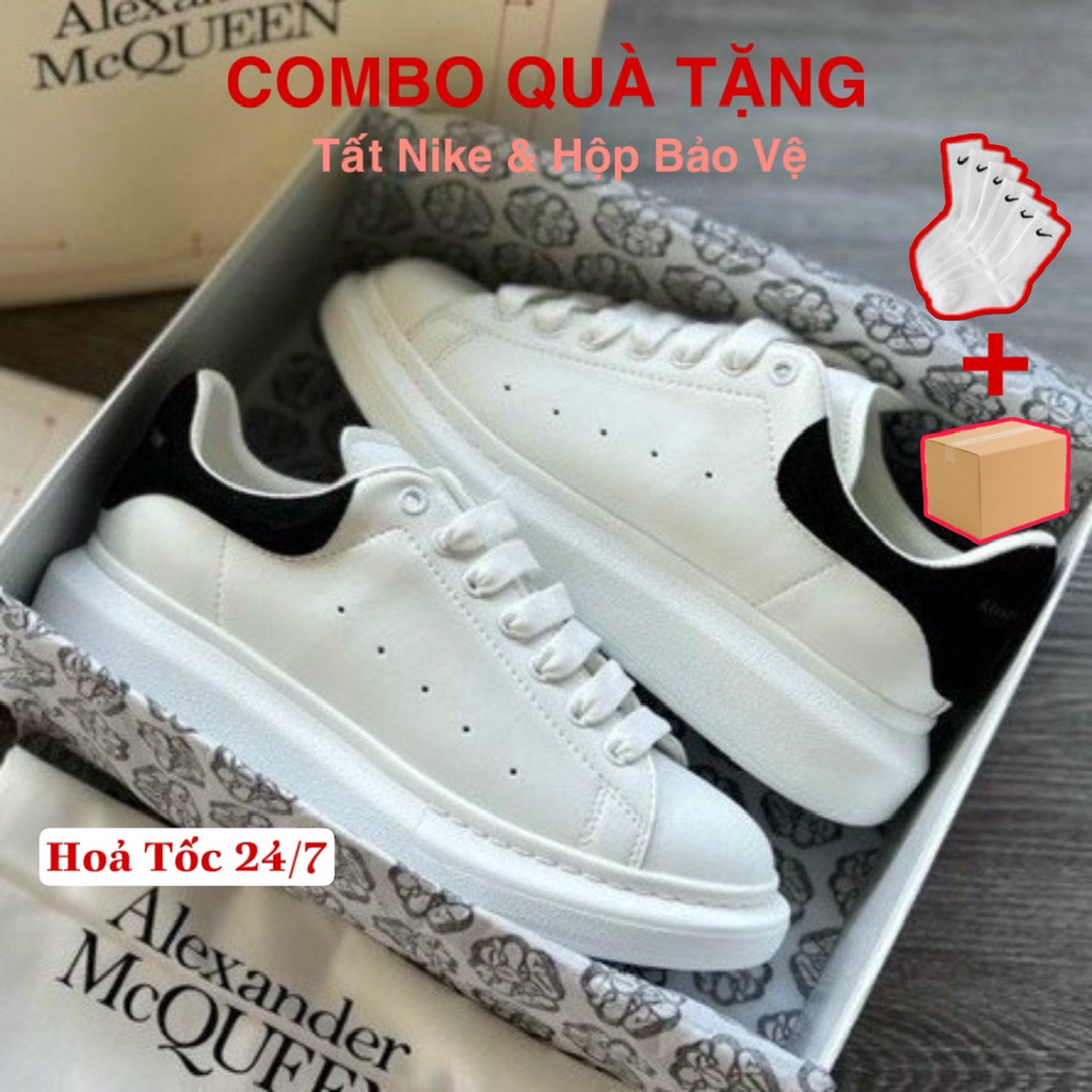 Giày McQueen Gót Nhung Full Box+Phụ Kiện, Alexander MCQ Bản Chuẩn Cao Cấp Nhất