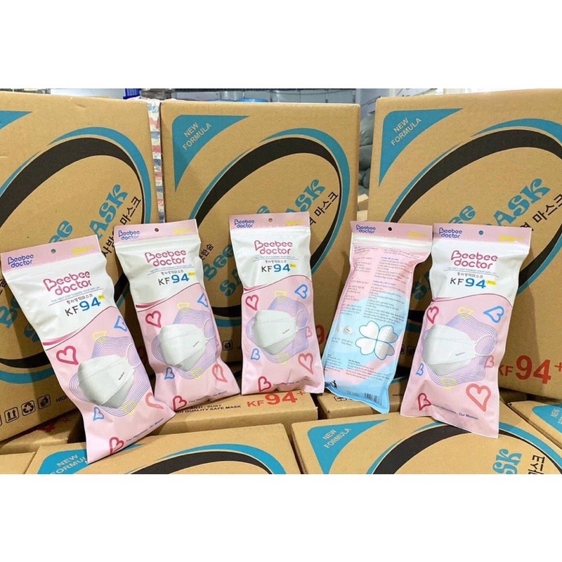 KHẨU TRANG Y TẾ 4 LỚP CÓ GIẤY KHÁNG KHUẨN -  Khẩu Trang KF94 TIẾN HÙNG combo 50 - 100 - 200 - 300