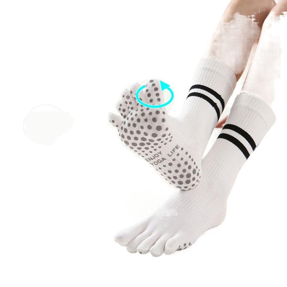 Vớ Cotton Năm Ngón Họa Tiết Chấm Bi Thời Trang Thoáng Khí