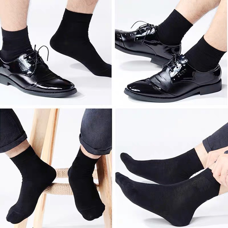 [ SIÊU RẺ ] VNA018 Tất NAM cổ Trung văn phòng chất cotton dày dăn , không hầm bí hình thật 100%