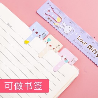 Thước kẻ sắt đa năng có kẹp giấy
