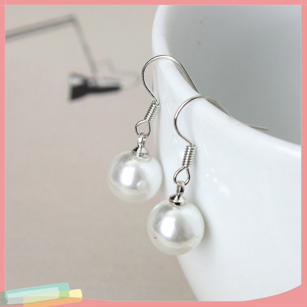 1 đôi khuyên tai đính ngọc trai giả thời trang cho nữ