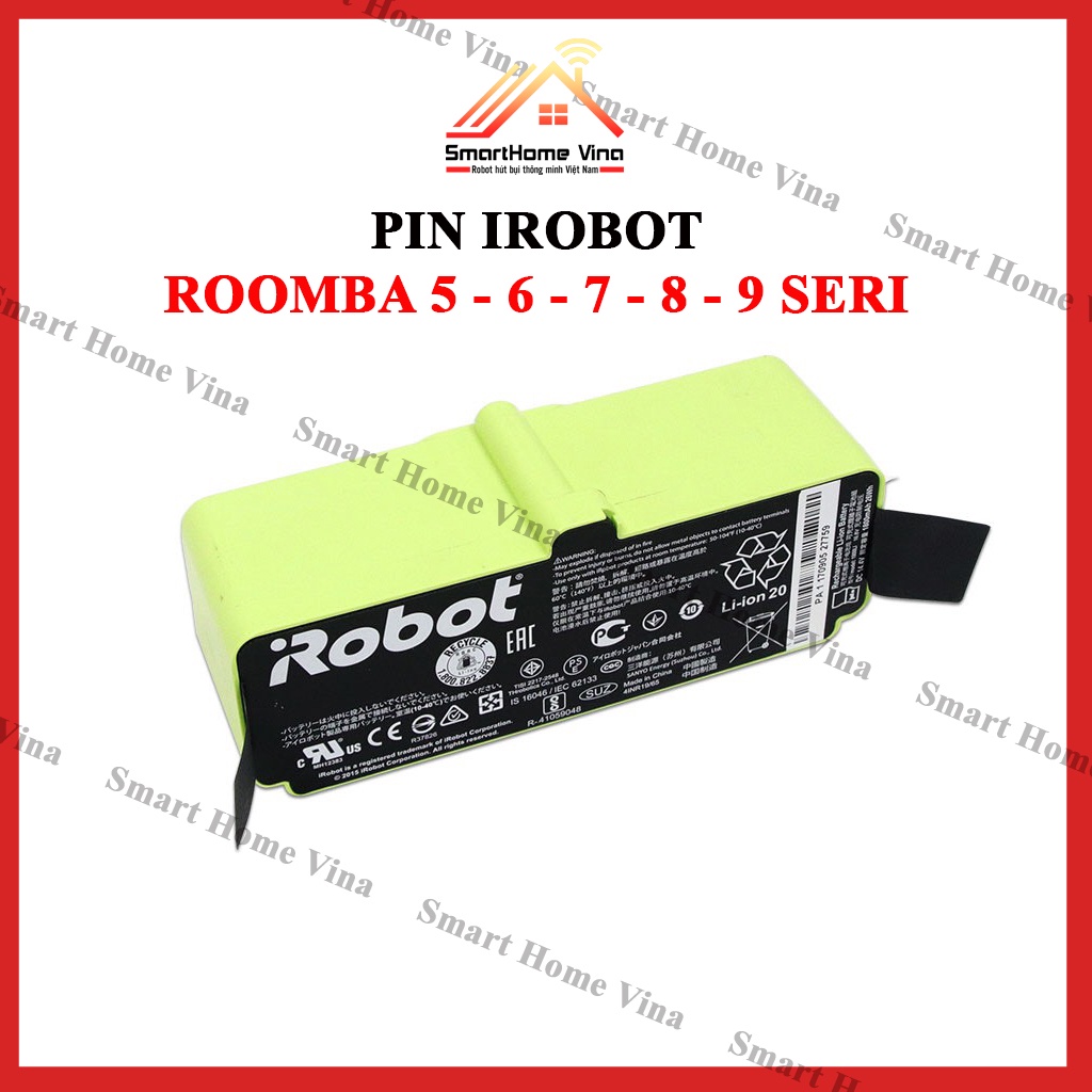 Pin robot hút Irobot Roomba 5, 6, 7, 8, 9 Seri. Pin Lion