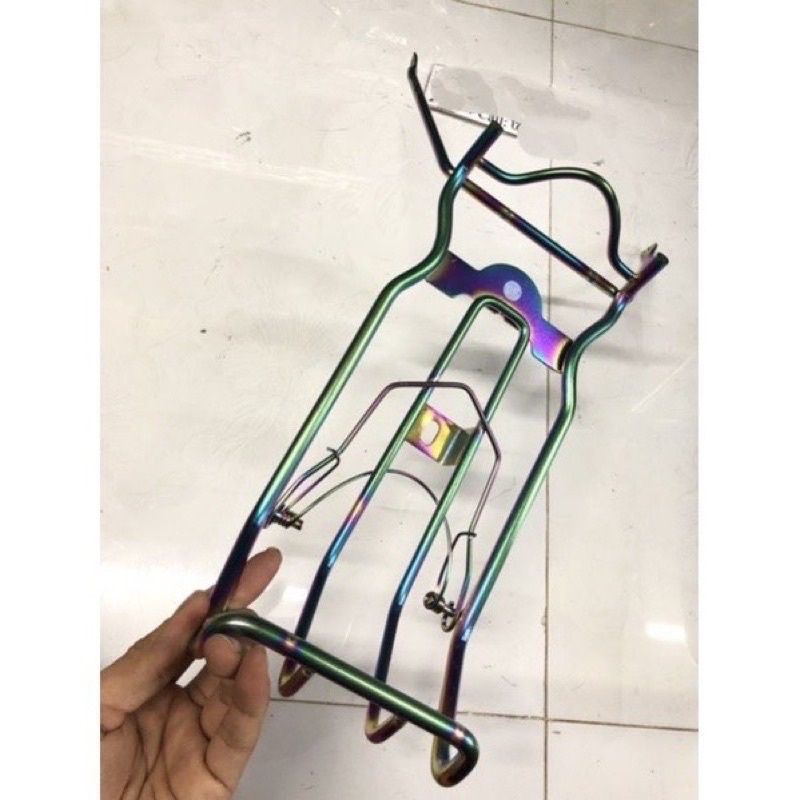 Baga Giữa Xe Exciter Đời 2010/ Ex Nhỏ 10ly Inox 304/ Sơn Đen Tĩnh Điện/ Titan/ 7 Màu