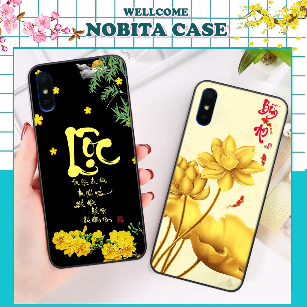 Ốp Xiaomi REDMI 9A in hình 3D thư pháp,tài lộc ,bình an,bền,đẹp