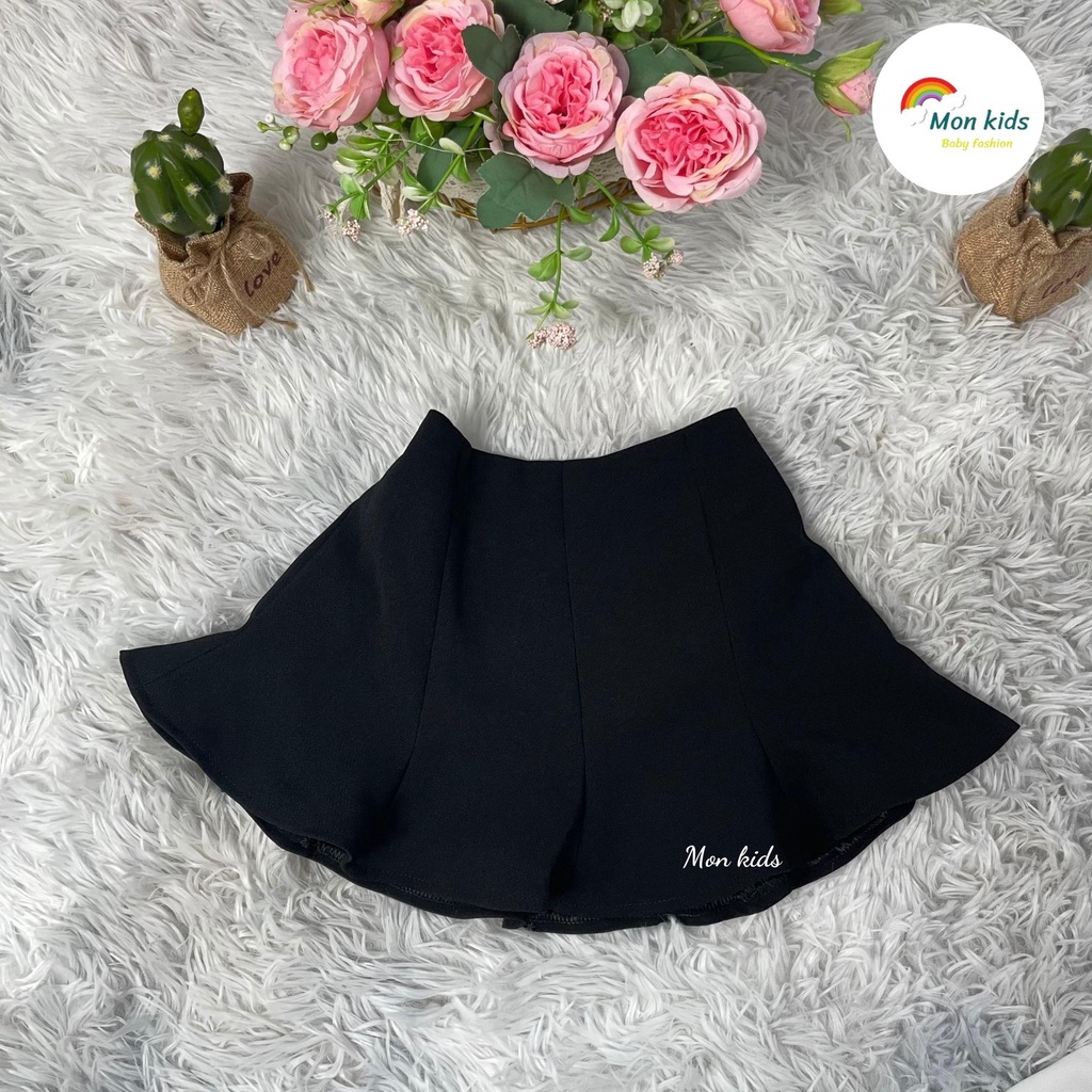 Chân váy cho bé gái, chan vay trẻ em, chân váy học sinh Monkids xoè dáng đuôi cá