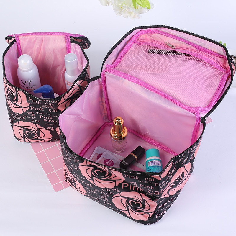 Túi Đựng Mỹ Phẩm Cỡ Lớn Chống Thấm Nước Họa Tiết Hoạt Hình Thời Trang
