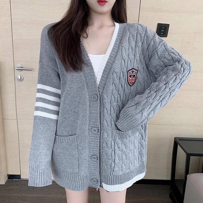 áo khoác cardigan len thừng dáng thon dài kèm khuy hàng QC Nội Y Xanh [ ẢNH THẬT VIDEO] hot trend thu đông ấm áp