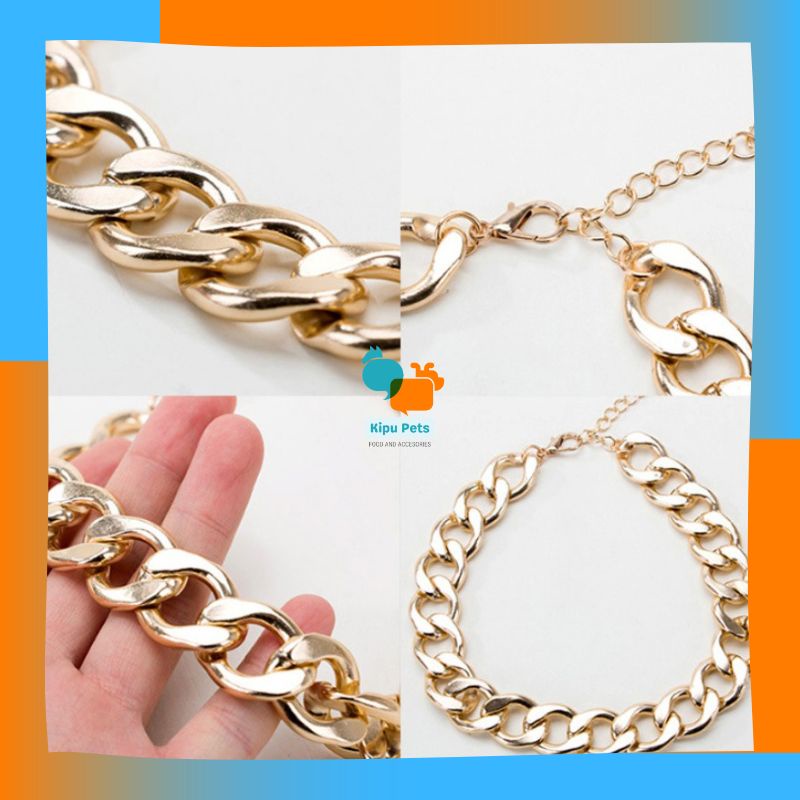 Dây Chuyền Cho Thú Cưng - Vòng Cổ Mạ Vàng Cho Chó Mèo - Kipu Pets
