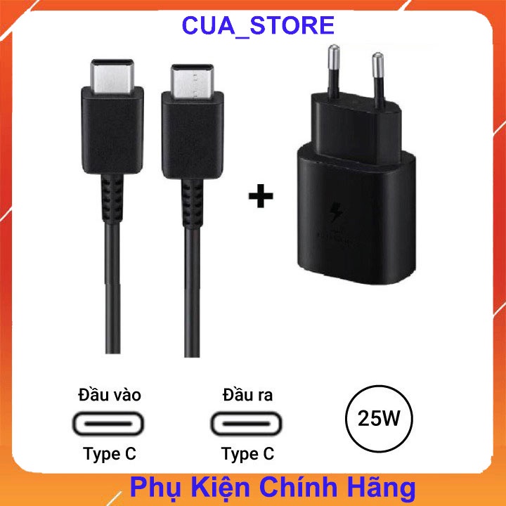 Bộ Củ Cáp Sạc Nhanh SamSung 25W Type C
