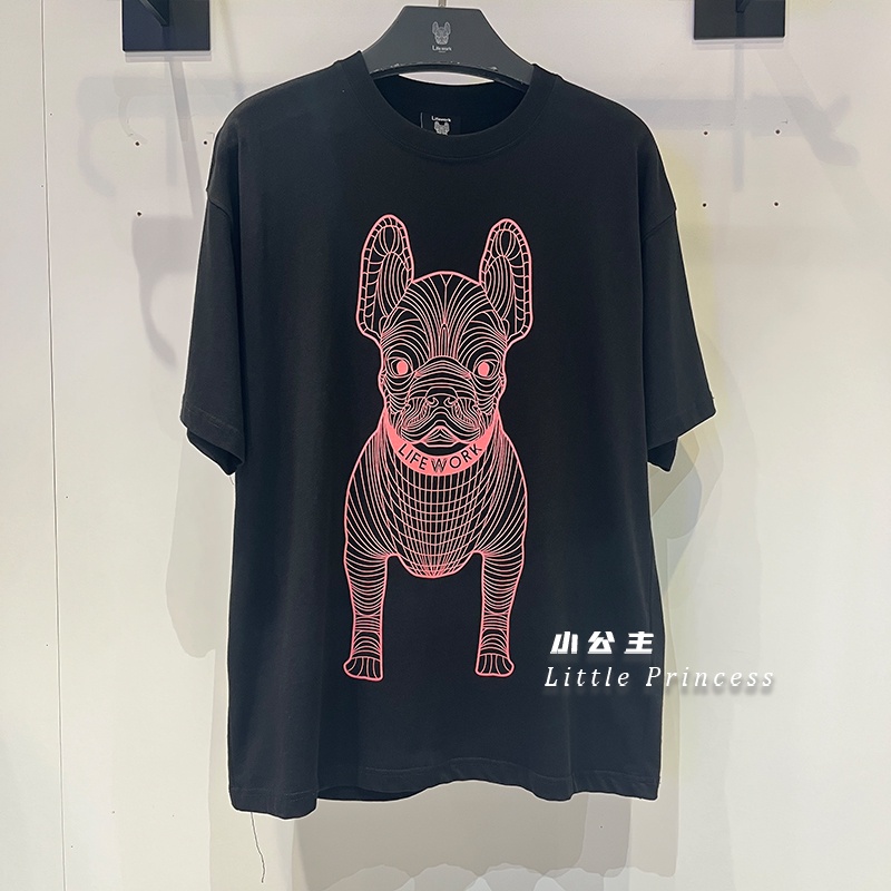 Áo Thun Tay Ngắn Dáng Rộng In Chữ Life work Thời Trang Cho Nam Và Nữ