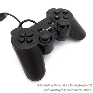 Tay game gamepad đơn có rung model ew2008 hỗ trợ windows 10 kết nối qua cổng usb