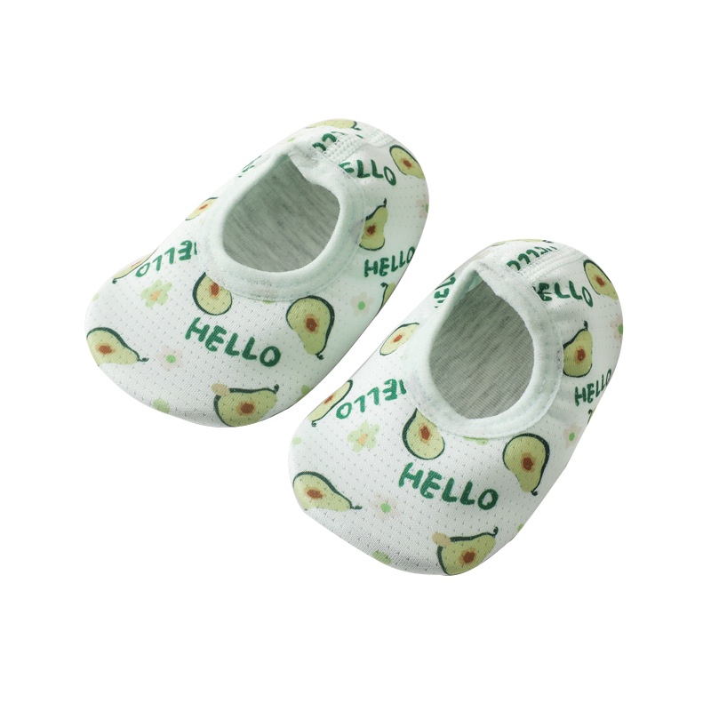 Vớ Cotton Mềm Mại Co Giãn Thoáng Khí Chống Trượt In Họa Tiết Trái Cây Hoạt Hình Dành