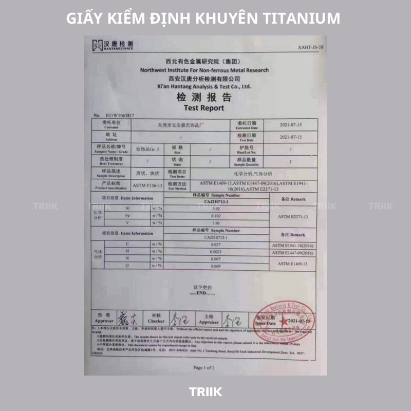 Khuyên tai Titan F136 tiêu chuẩn ASTM nguyên chiếc - mặt đá ren trong