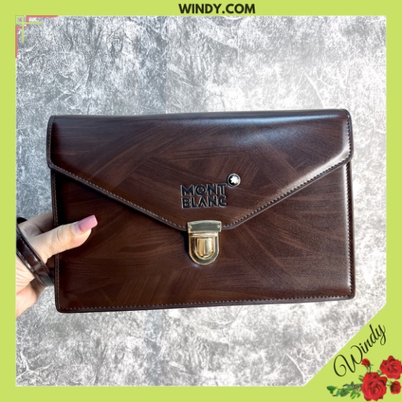 Ví cầm tay nam cao cấp MB khóa sập size 28cm Windy.com