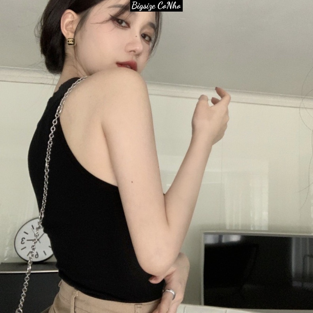 Áo croptop bigsize ba lỗ trơn thun gân xịn co giãn manh G4 | BigBuy360 - bigbuy360.vn