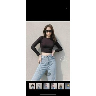 Áo croptop dài tay nữ