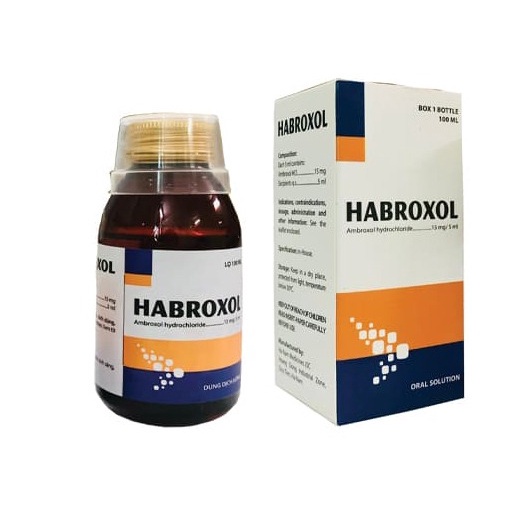 Long đờm, loãng đờm, giảm ho  Habroxol Ambroxol - Chai 100ml