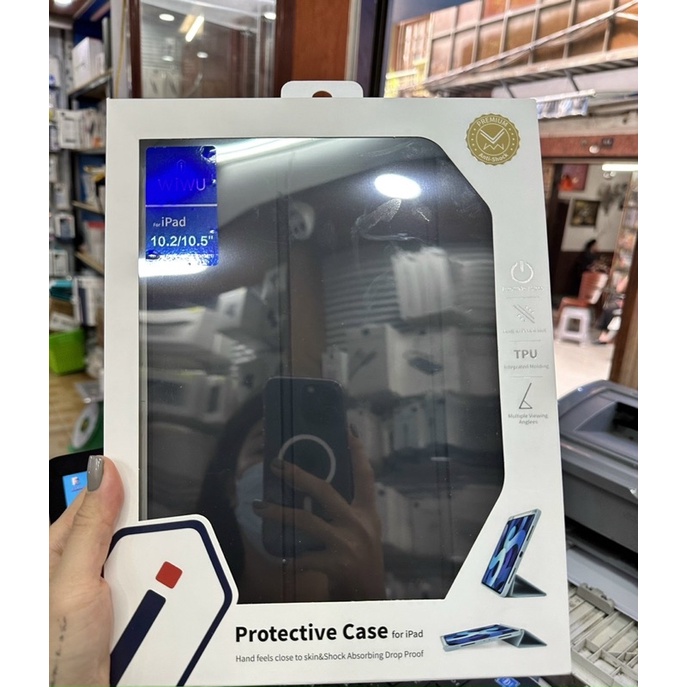 Bao da WIWU TPU có khay đển bút cho iPad Gen 10, Gen 7, Gen 8, Gen 9 10.2inch, Pro 11 2018,20, 21 M1 bảo vệ máy siêu tốt