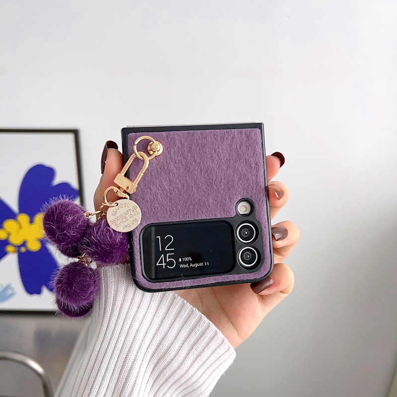 Ốp Điện Thoại Nắp Gập Chống Sốc Có Mặt Dây Hình Hoa Hướng Dương Cho Samsung Galaxy Z Flip 3 5g Flip4