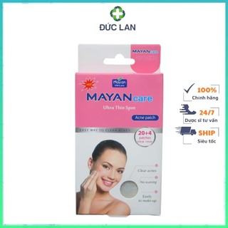 Miếng dán mụn mayancare ultra thin spot 20+4 miếng giúp giảm mụn