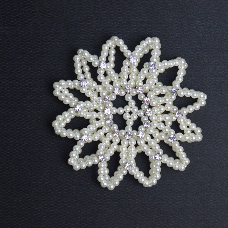 Lưới Búi Tóc Đính Ngọc Trai Handmade Dành Cho Nữ