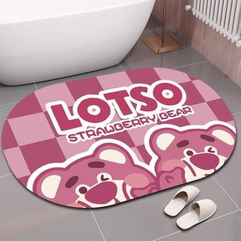 [CHÍNH HÃNG]Thảm lau chân silicon siêu thấm hút nước - Chống trượt, siêu mềm dày dặn (kích thước 60 x 40 cm)