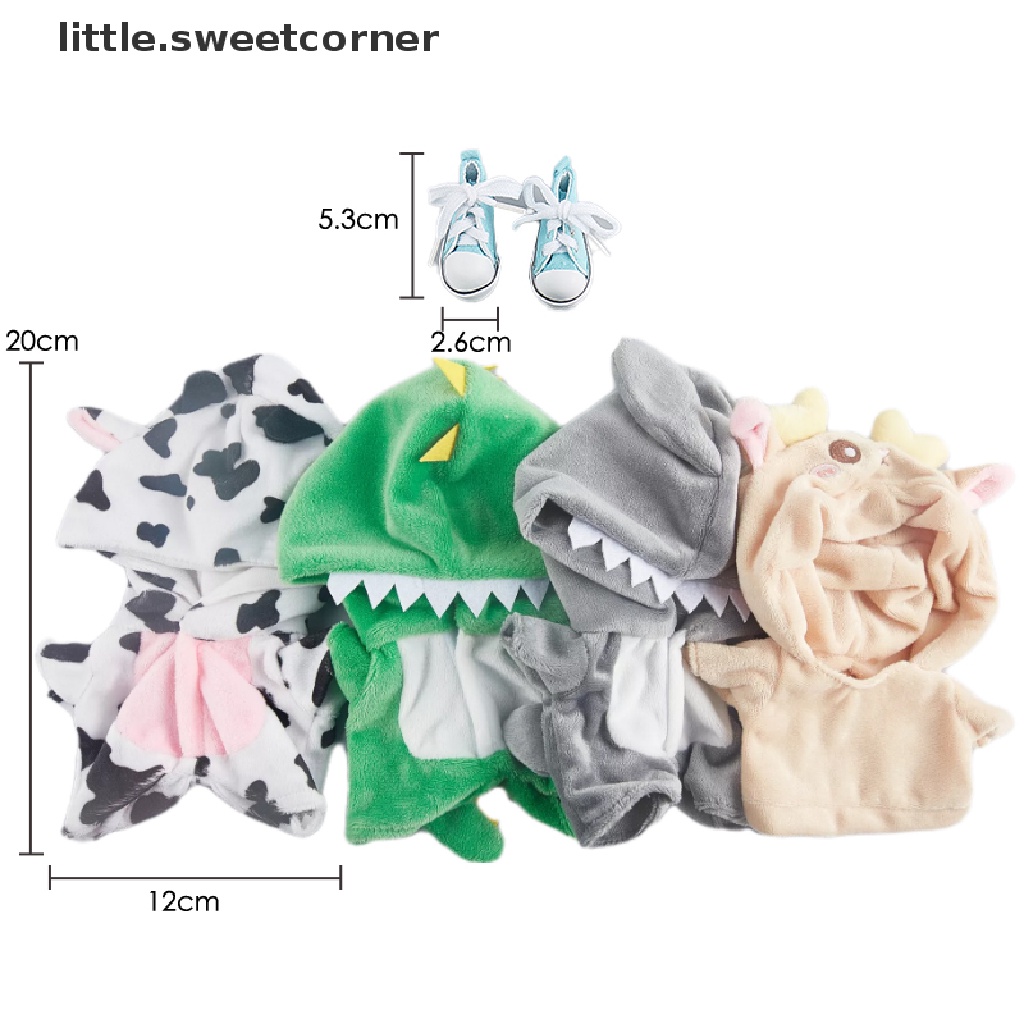 Bộ Đồ Ngủ Liền Thân Hình Khủng Long 20cm Dành Cho Búp Bê