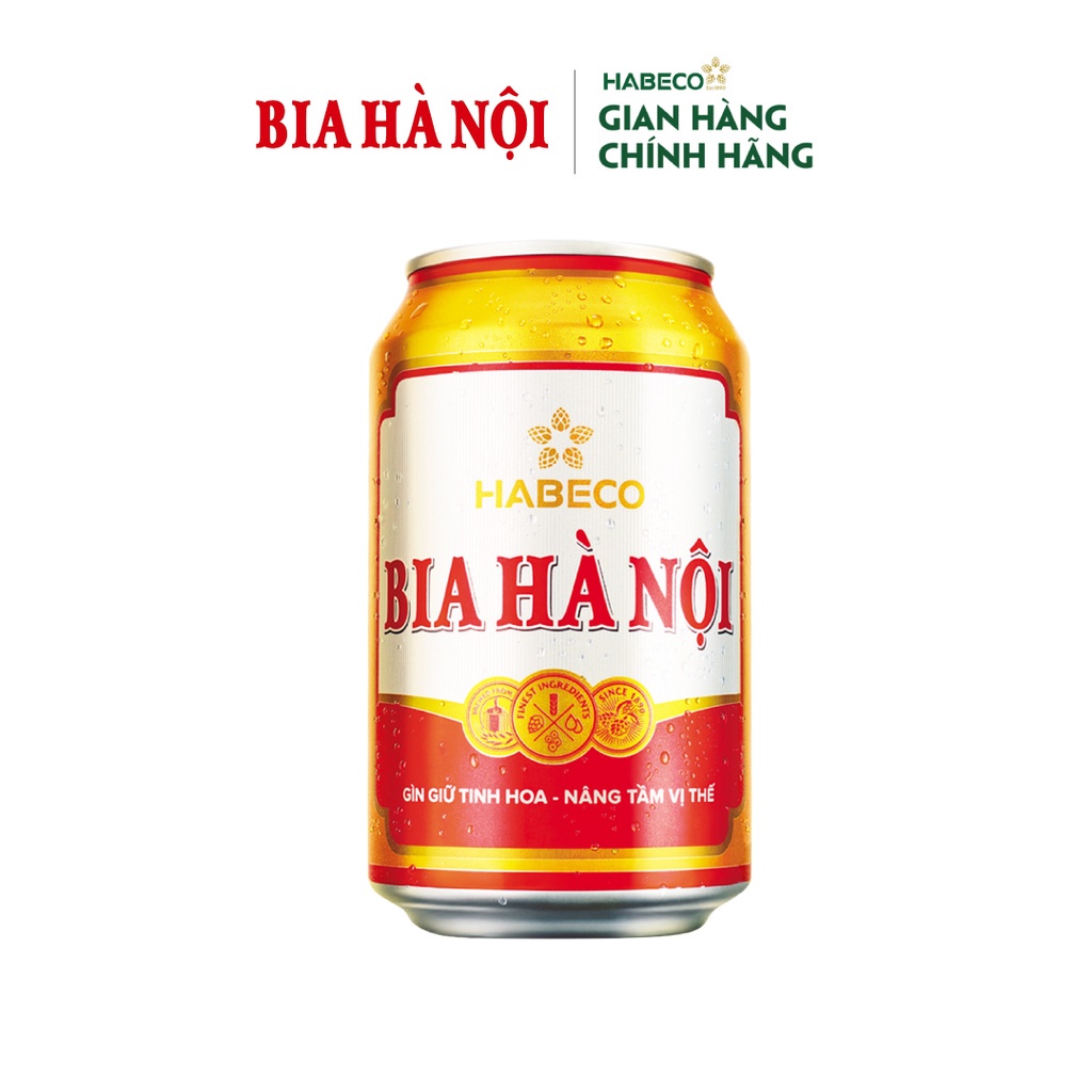 Thùng 24 lon Bia Hà Nội - HABECO (330ml/lon)