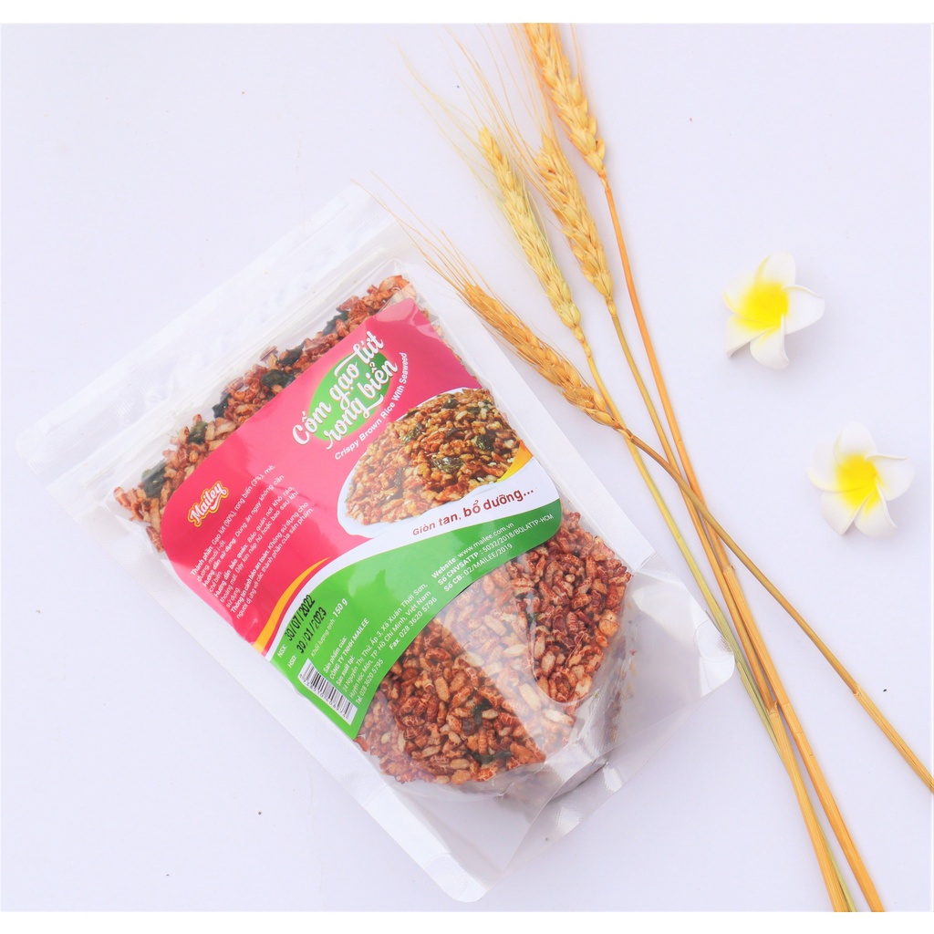 Gạo lứt sấy rong biển ăn liền Mailey gói 150G nhỏ gọn tiện dụng