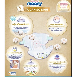 Tã quần Moony Natural size XL 32 miếng