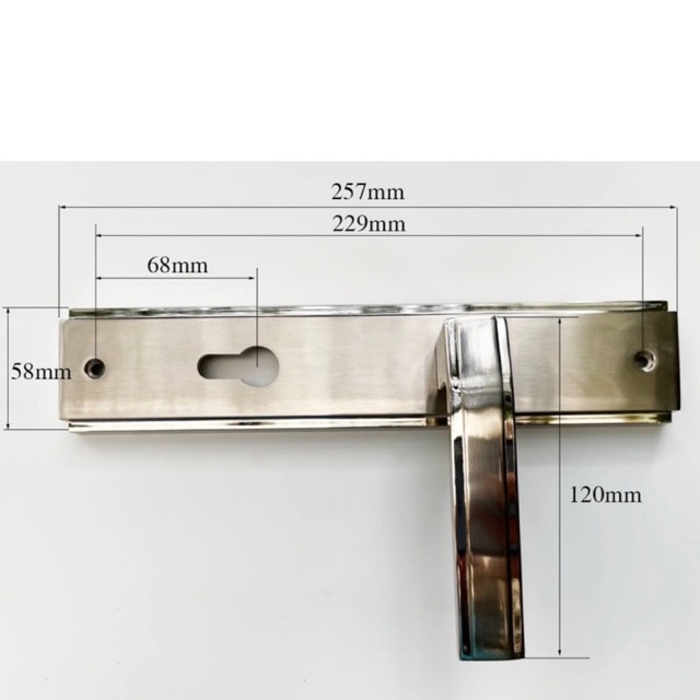 Khoá tay gạt Bosca chính hãng mã 44i cho cửa lớn 4 cánh