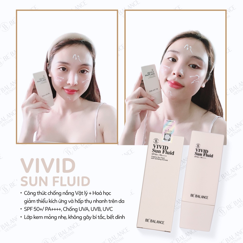 Kem chống nắng BEBALANCE Vivid Sun Fluid 50ml